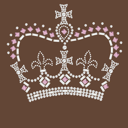 Crown 15 ( Pink, Silver & Clear) - Women's T-shirt