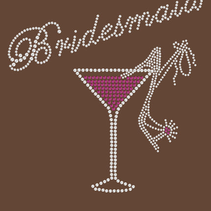 Bridesmaid with Drink & High Heel Shoe - Women's T-shirt