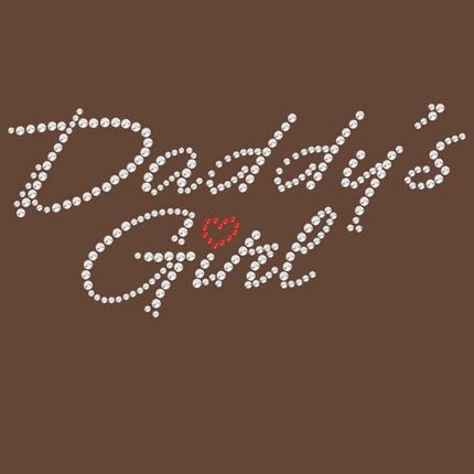 Daddy's Girl with Red Heart - Women's T-shirt