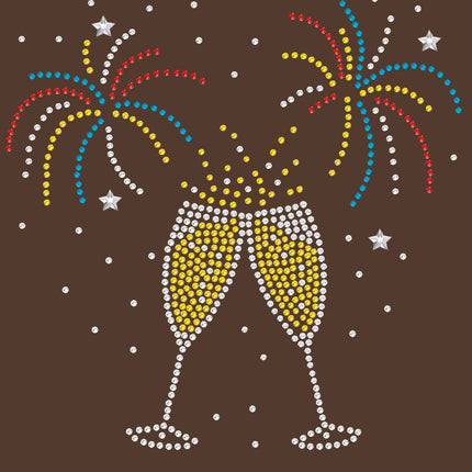 Happy New Year Drink & Fireworks - Women's Tee