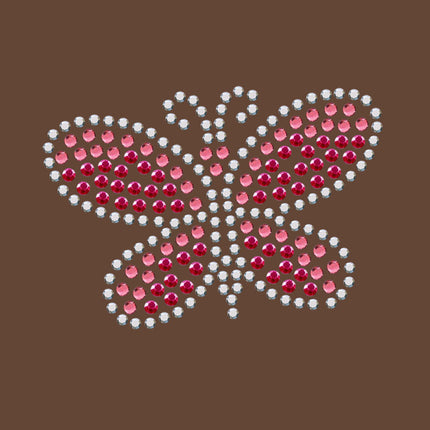 Pink Austrian Crystal & Rhinestud Butterfly - Custom Tutu