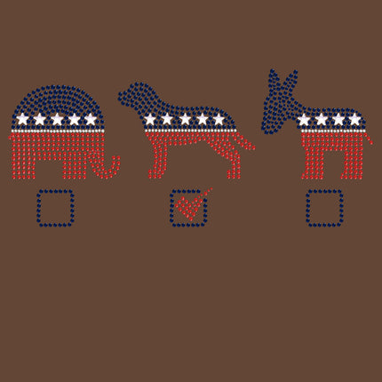 Vote Dog, Elephant, Donkey - Women's T-shirt