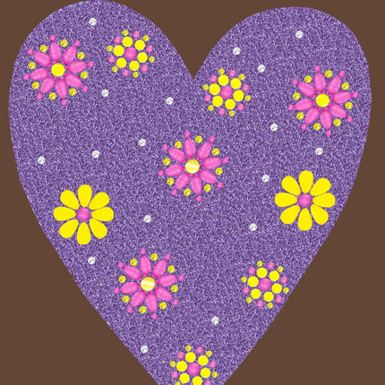 Purple Glitter Heart - Women's T-shirt