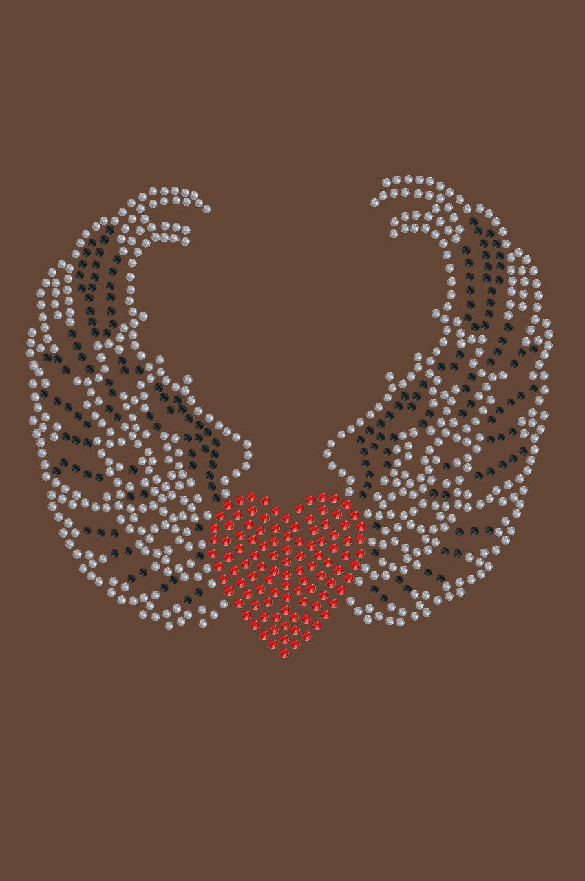 Heart with Wings 1 - Women's T-shirt Brown