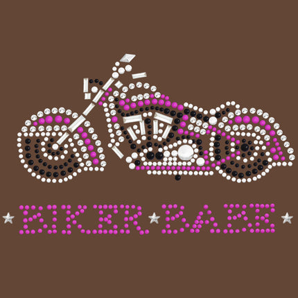 Biker Babe - Pink Motorcycle - Women's T-shirt