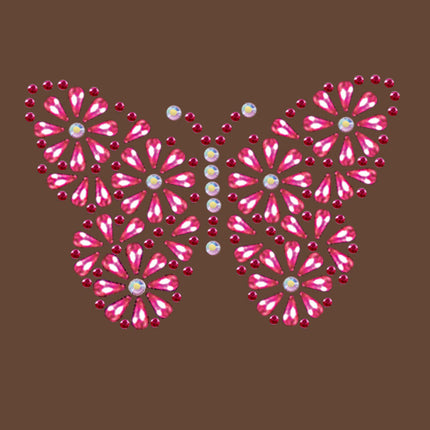 Pink Nailhead Butterfly - Women's T-shirt