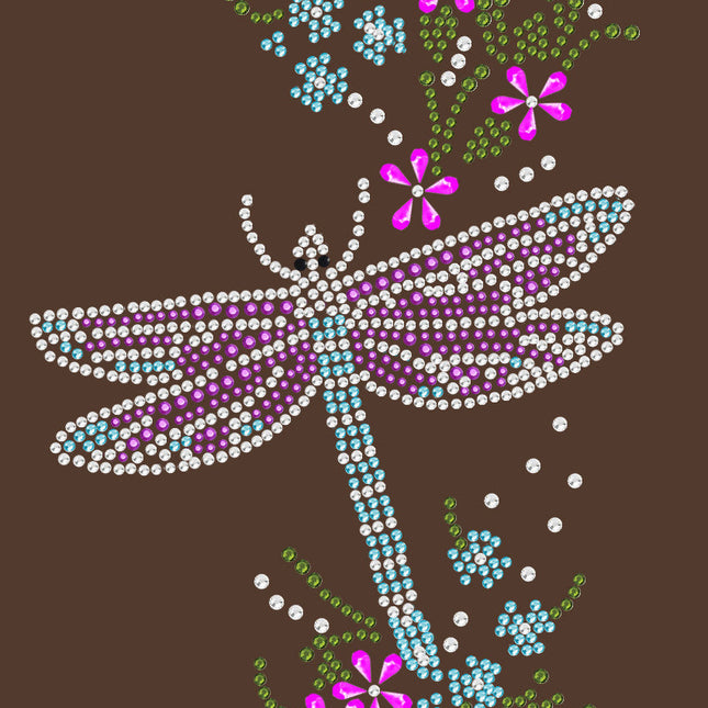 Dragonfly with Flowers - Women's Tee