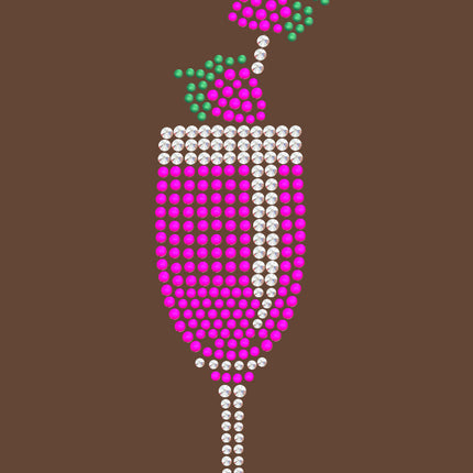 Strawberry Daiquiri - Austrian crystal Rhinestones - Women's T-shirt