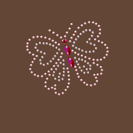 Pink Rhinestud Butterfly - Bandannas