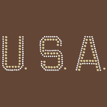 USA (Gold & Silver Nailheads) - Women's T-shirt