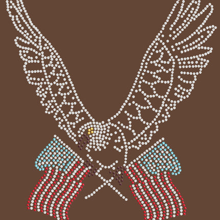 Eagle with Flags - Women's T-shirt