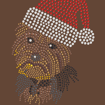 Yorkie Face 1 with Santa Hat - Women's T-shirt