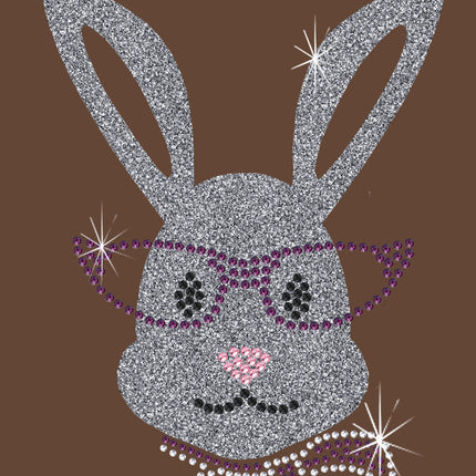 Girl Bunny with Glasses and Bow - Women's Tee