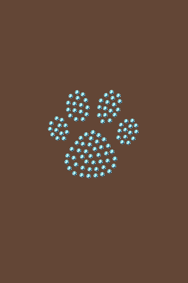 Paw (Blue Rhinestuds) - Women's T-shirt