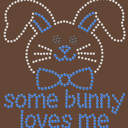 Some Bunny Loves Me (Blue) - Bandanna