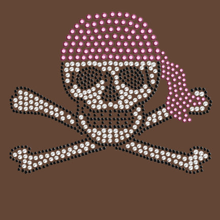 Skull with Pink Bandanna - Women's T-shirt