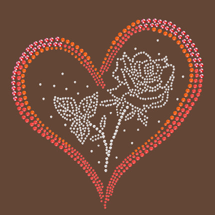 Heart with Rose - Women's Tee