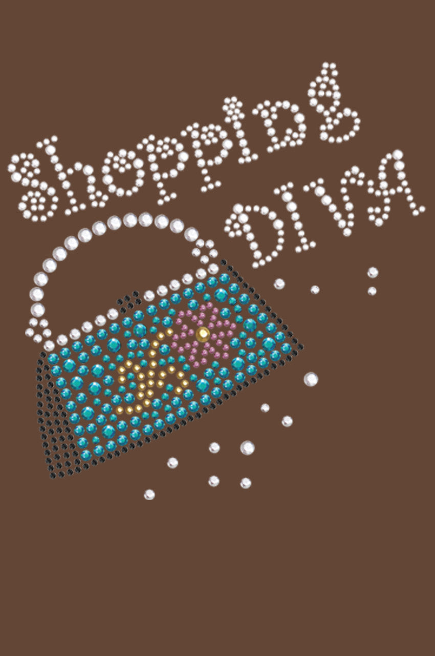 Shopping Diva & Handbag - Bandanna Brown