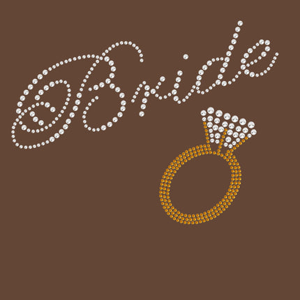 Bride with Diamond Ring- Women's T-shirt