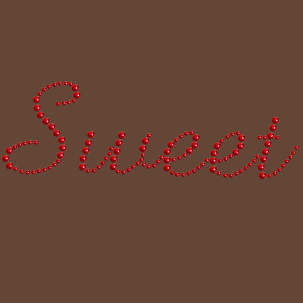 Sweet (Red Rhinestuds) - Women's T-shirt