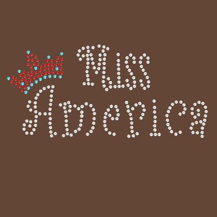 Miss America with Crown - Women's T-shirt