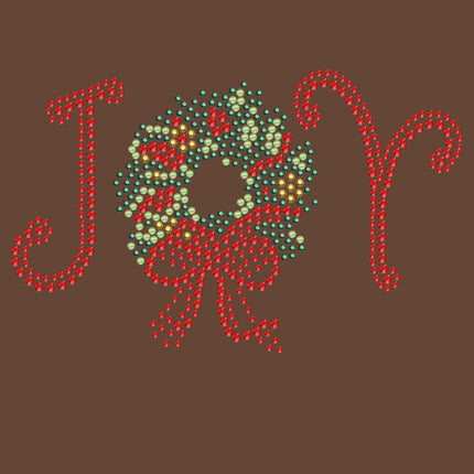 Joy Christmas Wreath - Bandana