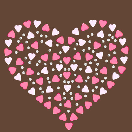 Pink Nailhead Hearts Bandanna