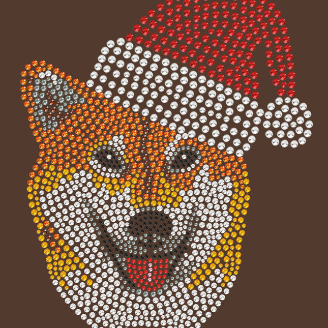 Shiba Inu with Santa Hat - Women's Tee