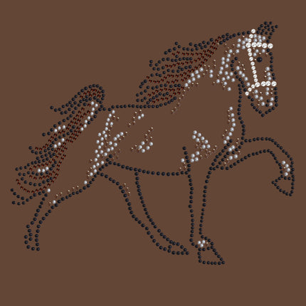 Horse (Brown Rhinestuds) - Women's T-shirt