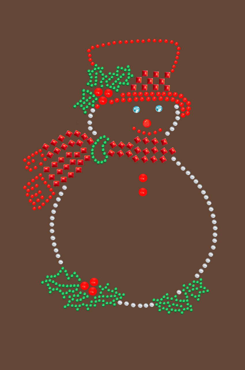 Snowman Outline - Bandana Brown