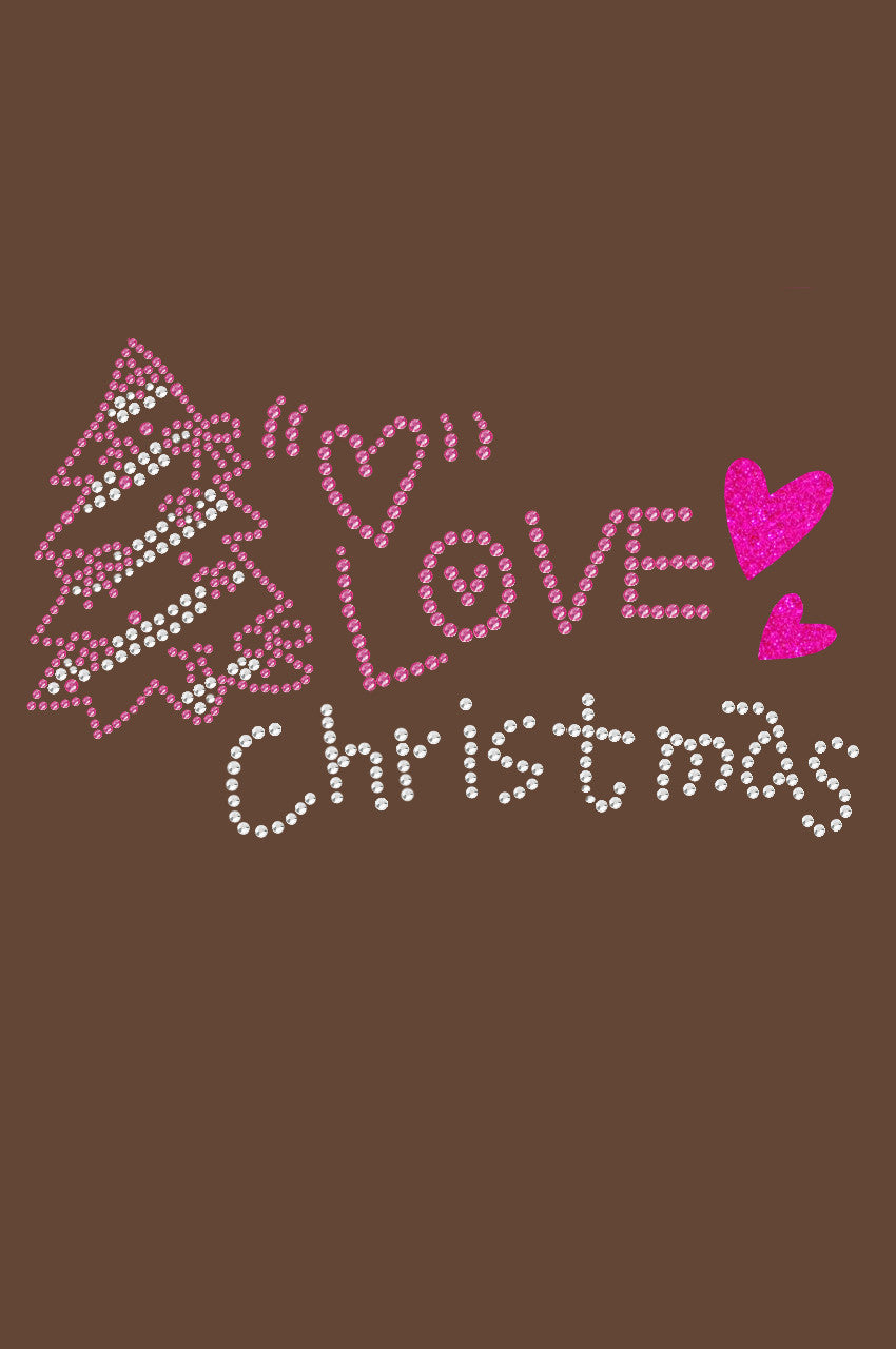 Love Pink Christmas - Bandana Brown