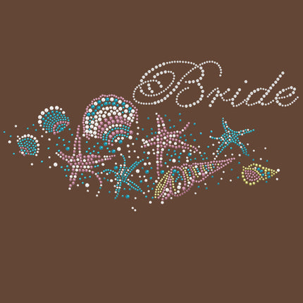 Bride with Seashells- Women's T-shirt