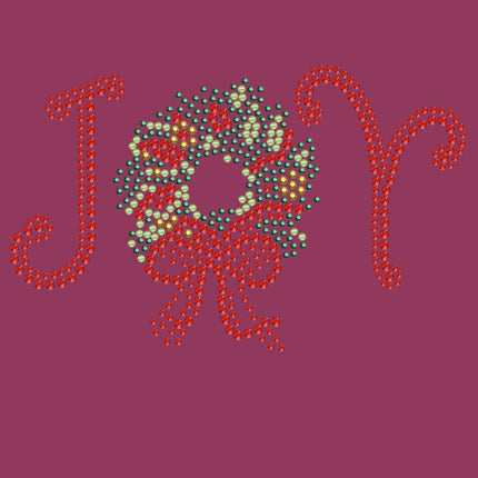 Joy Christmas Wreath - Bandana