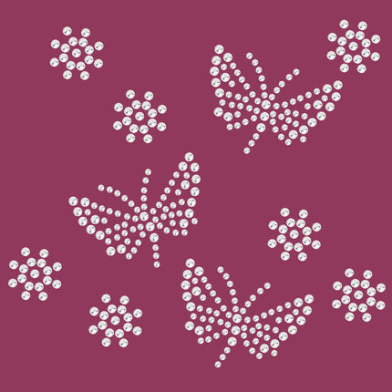 Small Rhinestone Butterflies - Bandanna