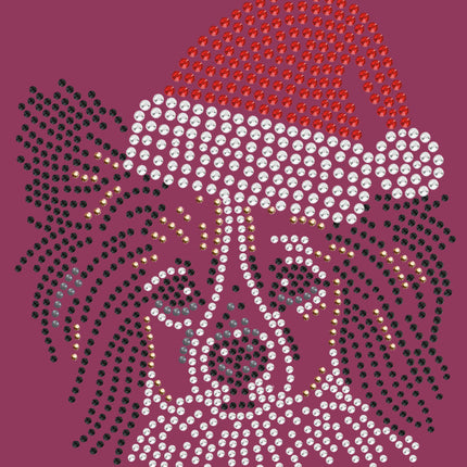 Papillon with Santa Hat - Bandana