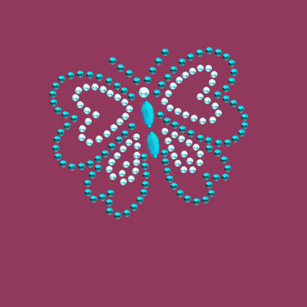 Blue Rhinestud Butterfly - Bandannas