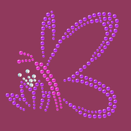 Pink & Purple Nailhead Butterfly - Bandannas