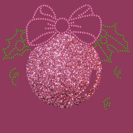 Pink Glitter Ornament - Bandana