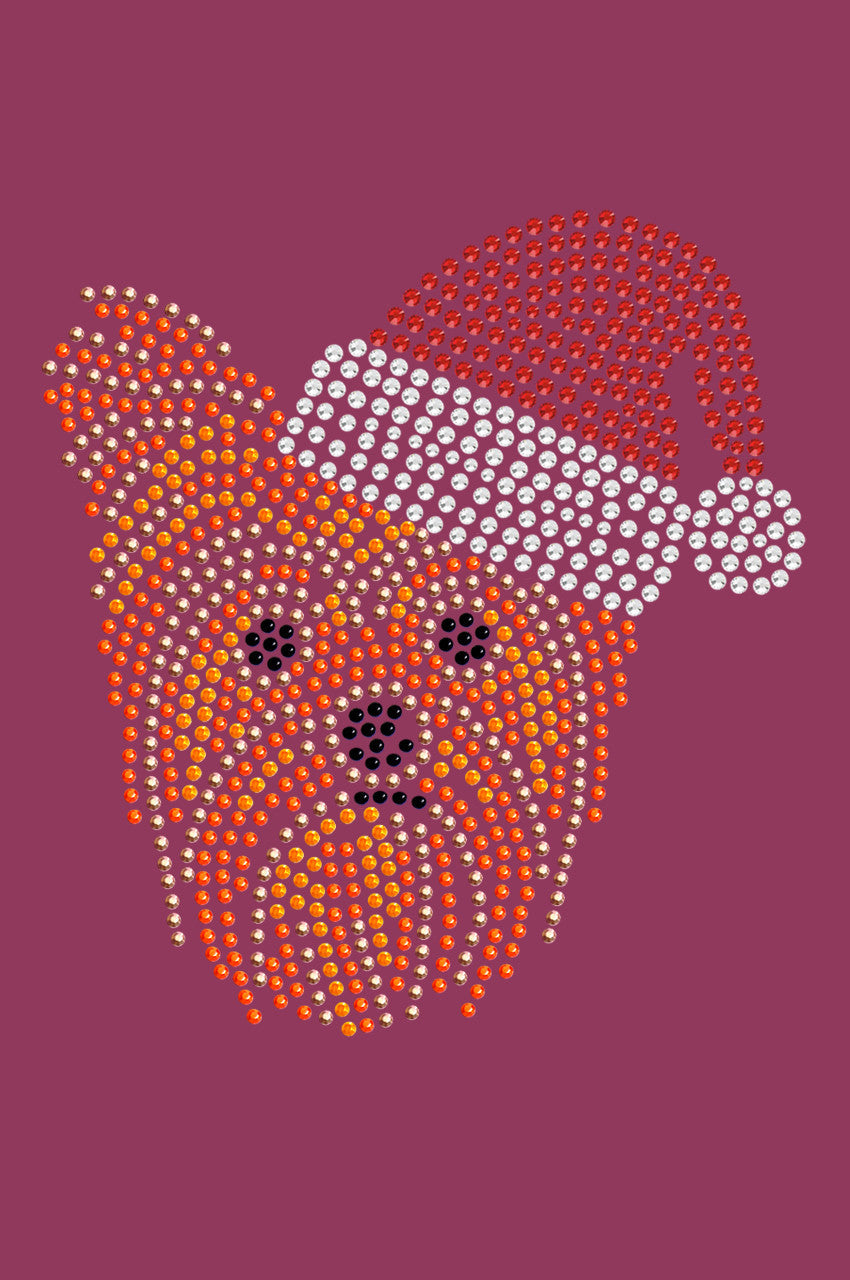 Yorkie Face 2 with Santa Hat - Bandana