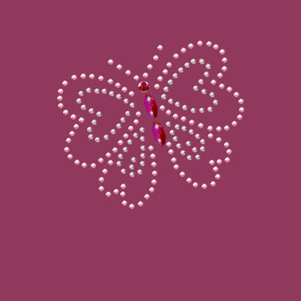 Pink Rhinestud Butterfly - Bandannas