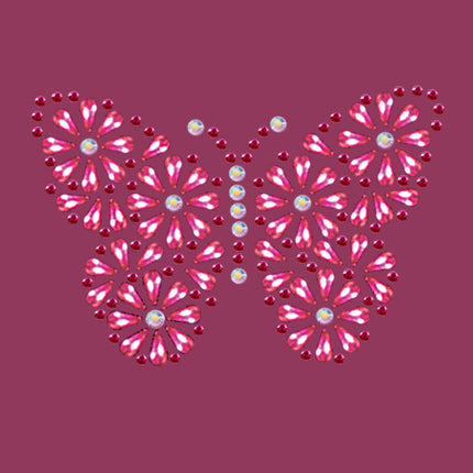 Pink Nailhead Butterfly - Bandannas