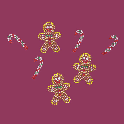 Gingerbread Men & Candy Canes - Bandana