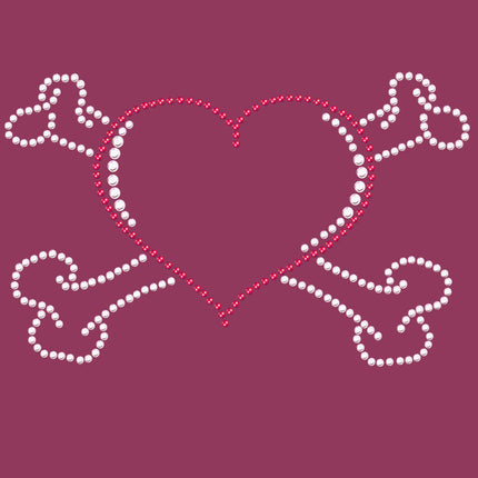 Heart with Cross Bones Bandanna