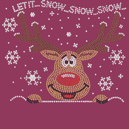 Let it Snow - Red Nose Reindeer - Bandana