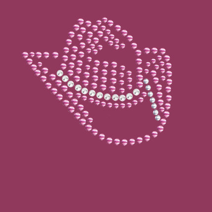 Hat (Austrian crystal Pink Cowgirl) - bandana