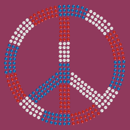 Peace Sign (Red, White, & Blue) - Bandanna