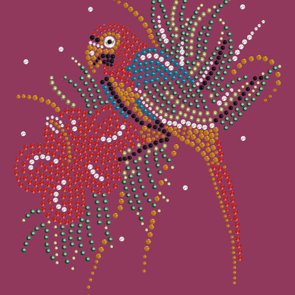 Parrot with Hibiscus - Women's T-shirt