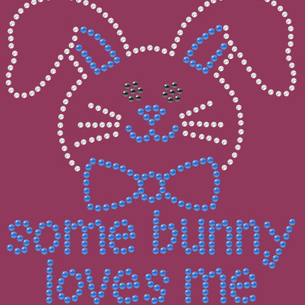 Some Bunny Loves Me (Blue) - Bandanna