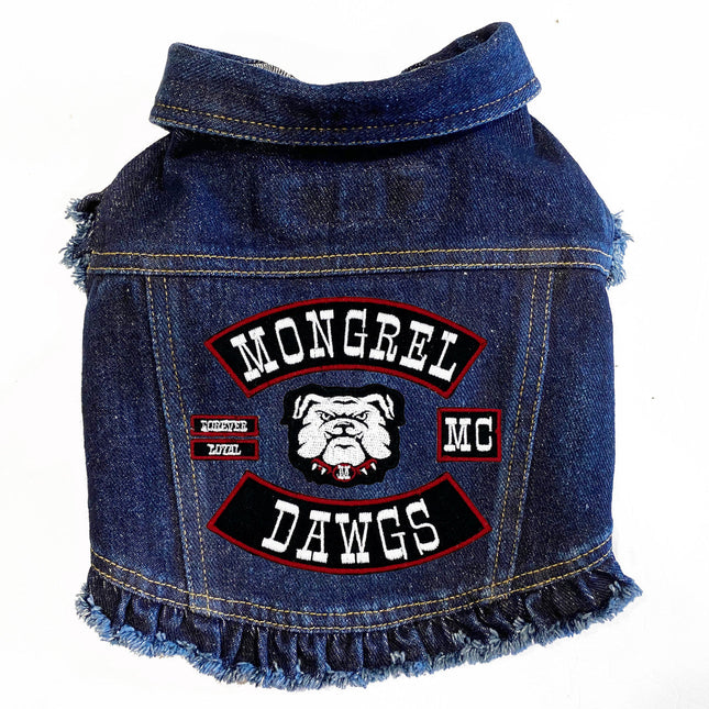 Mongrel Dawgs MC - Denim Jacket with Ruffles