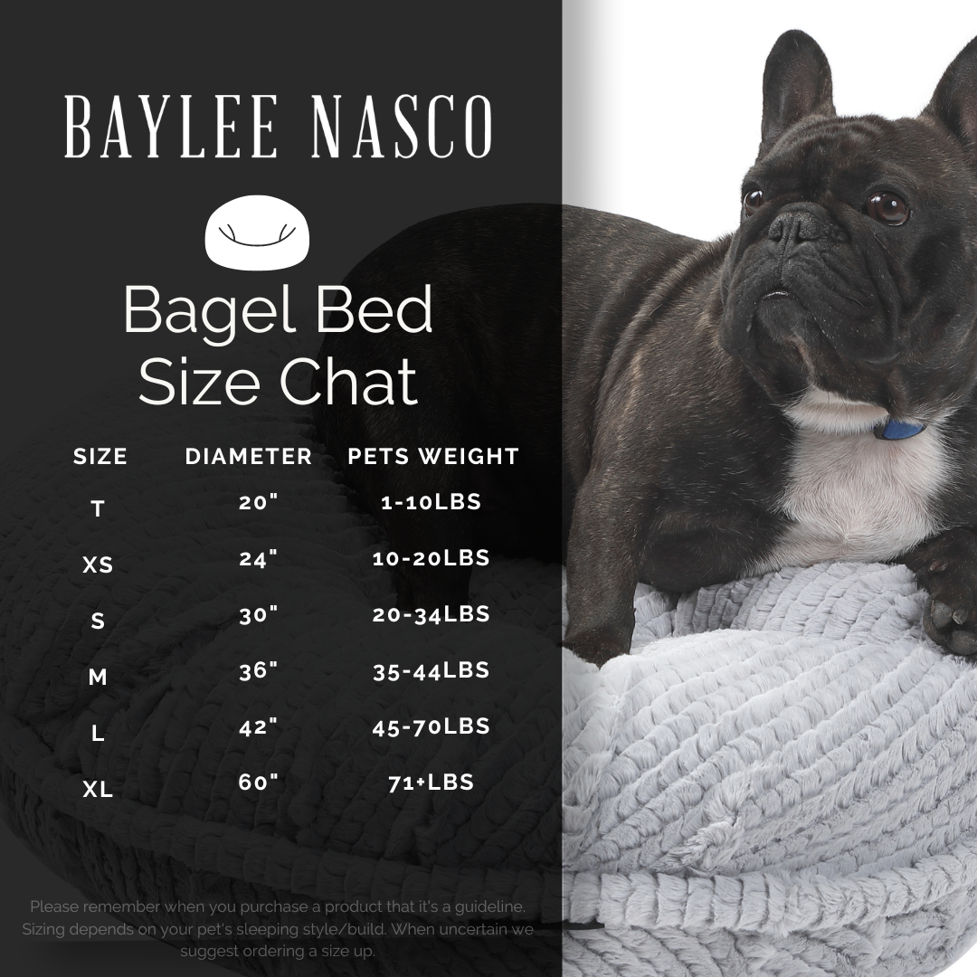 Baby Blue Bagel Bed